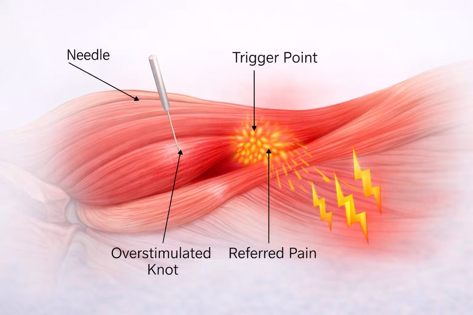 Trigger point diagram in muscle